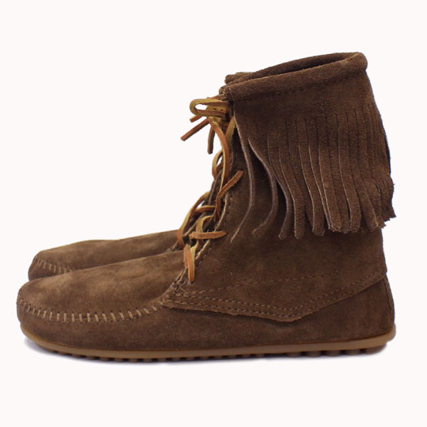 正規取扱店 MINNETONKA(ミネトンカ) Tramper Ankle Boots(トランパーアンクルハイブーツ)#428 DUSTY BROWN SUEDE レディース MT222