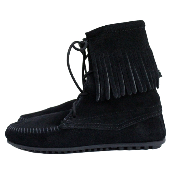 正規取扱店 MINNETONKA(ミネトンカ)Tramper Ankle Hi Boot(トランパー アンクルハイブーツ)#429 BLACK レディース MT023