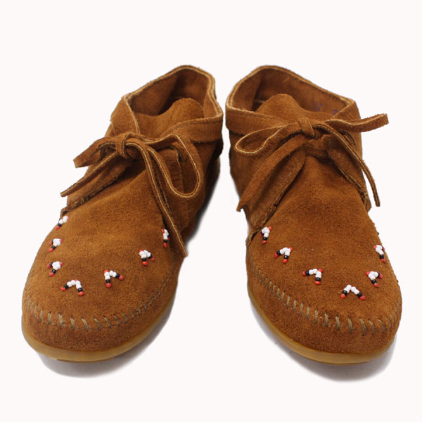 正規取扱店 MINNETONKA(ミネトンカ) Beaded Ankle Boots(ビーズアンクルブーツ)#512 BROWN SUEDE レディース MT216