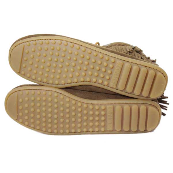 正規取扱店 MINNETONKA(ミネトンカ)Double FringeTramper Boot(ダブルフリンジ トランパーブーツ)#623 BLACK レディース MT034