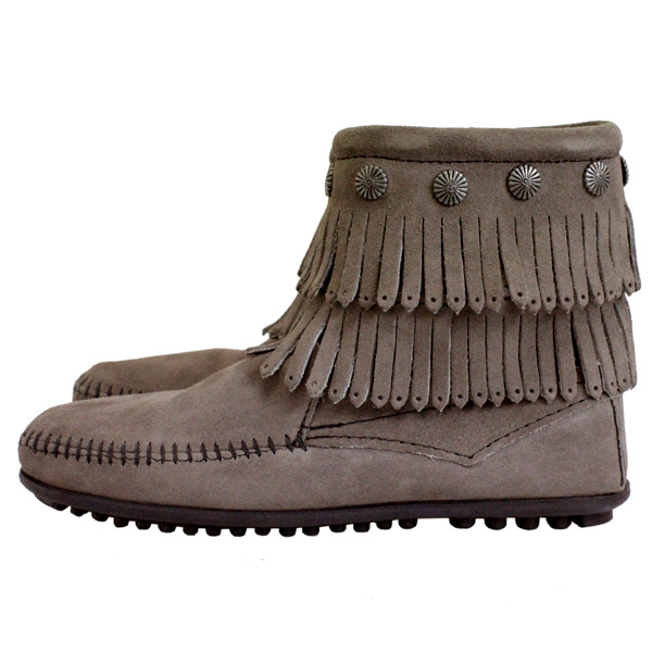 正規取扱店 MINNETONKA(ミネトンカ)Double Fringe Side Zip Boot