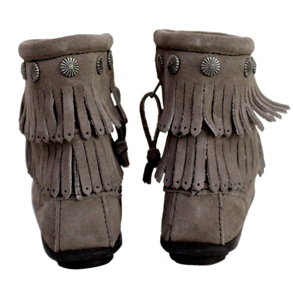 正規取扱店 MINNETONKA(ミネトンカ)Double Fringe Side Zip Boot