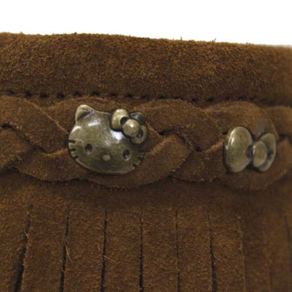 正規取扱店 MINNETONKA(ミネトンカ) HELLO KITTY Fringe Boot(フリンジブーツ) #693K DUSTYBROWN レディース MT364
