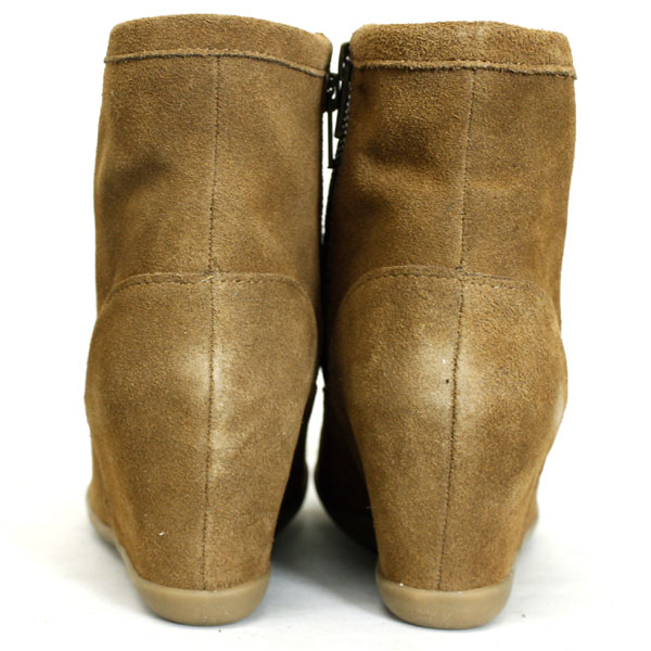 正規取扱店 MINNETONKA(ミネトンカ) Side Zip Hidden Wedge(サイドジップヒドゥンウェッジブーツ) #84063 DUSTY BROWN レディース MT376