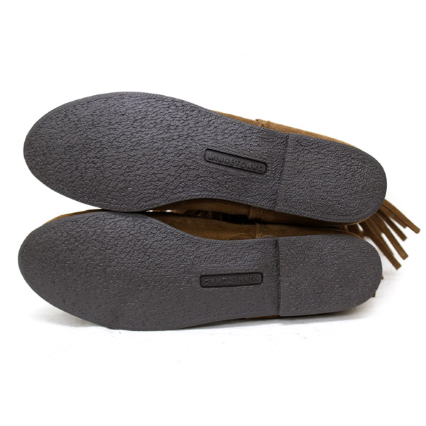 正規取扱店 MINNETONKA(ミネトンカ)Calf Hi 3-Layer Fringe Boot(カーフハイ3レイヤーフリンジブーツ)#1638 DUSTYBROWN レディース MT054