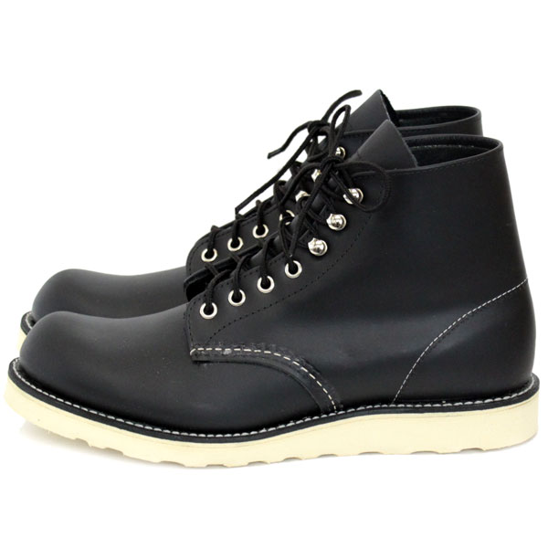 RED WING(レッドウィング) 8165 6inch CLASSIC PLAIN TOE ブーツ Black Chrome (ブラック