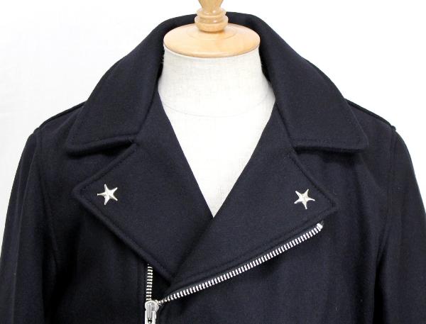 正規取扱　SCHOTT(ショット)　769  WOOL ZIP  PEA COAT(ウールジップピーコート）　ネイビー