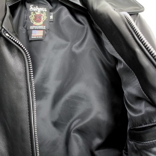 正規取扱 SCHOTT(ショット) LEATHER TRUCKER JACKET（レザートラッカー ジャケット）BLACK ブラック