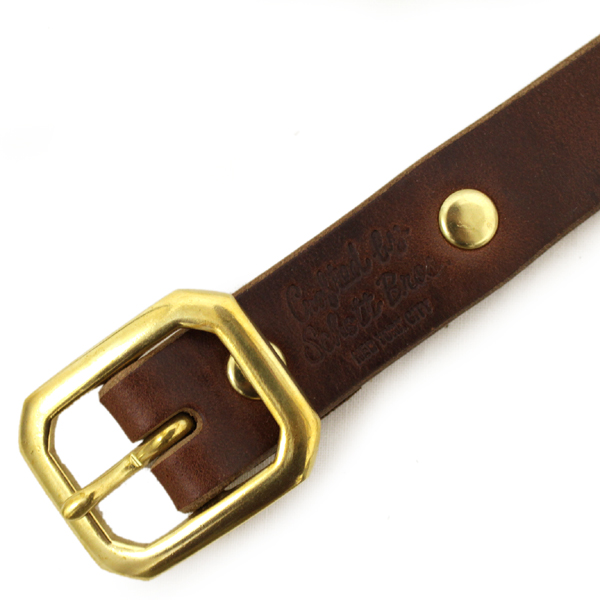 正規取扱店 SCHOTT(ショット) PERFECTO BELT NARROW(パーフェクトベルトナロー) BROWN ブラウン