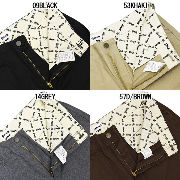 正規取扱店 Schott (ショット) 3116036 TC WORK PANTS ワーク