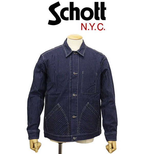 H*O様 即日発送 Schott ヒッコリーデニム ネイビー 30 正規取扱店 Schott (ショット) 3952009 OLD HICKORY DENIM