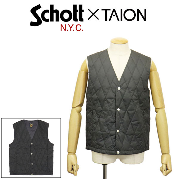 無料発送 X (ショット) Schott 正規取扱店 TAION DOWN 4253001 タイオン ジャケット・アウター