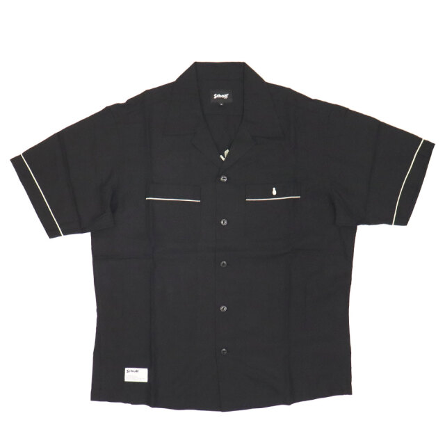 正規取扱店 Schott (ショット) 5123012 BOWLING SS SHIRT LEATHER