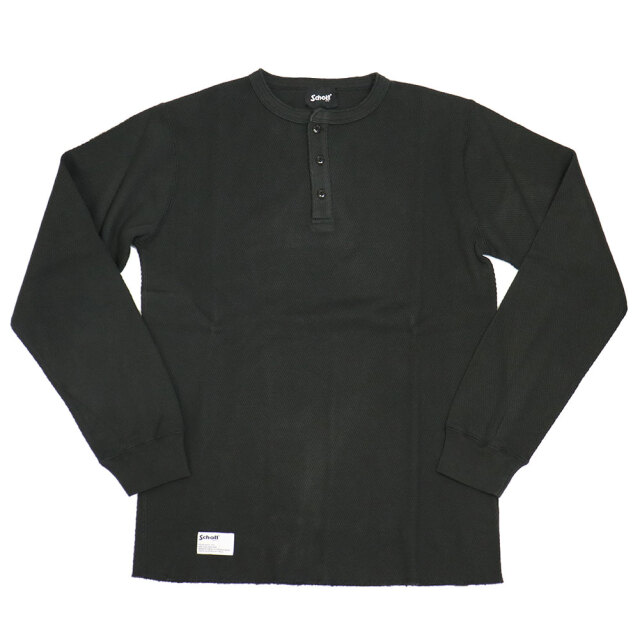 正規取扱店 Schott (ショット) 5930007 HONEYCOMB WAFFLE HENRY NECK T