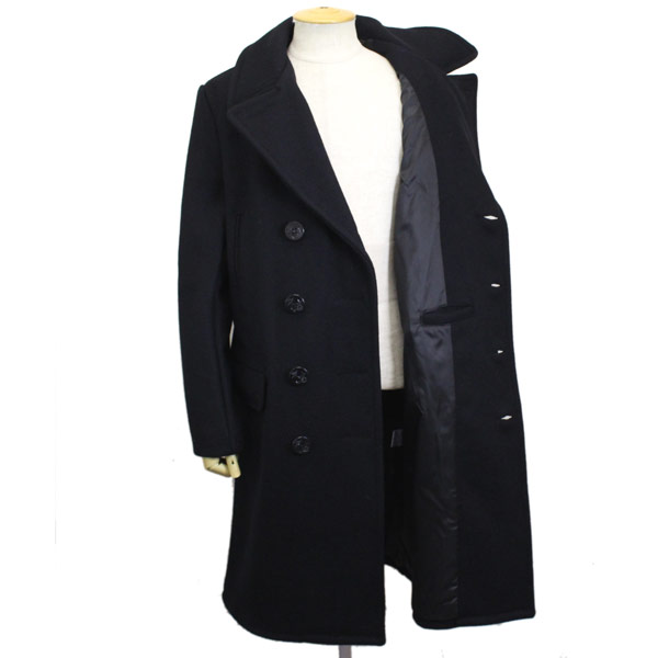 【激レア】Schott ショット海軍モデル ロングPコート ミリタリー ネイビー 激レア】Schott ショット海軍モデル ロングPコート ミリタリー