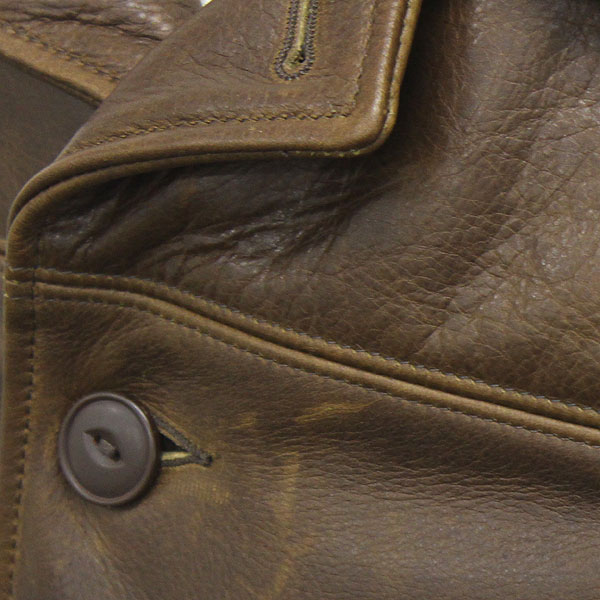 正規取扱店 SCHOTT(ショット) 533US LEATHER CAR COAT(レザーカーコート) BROWN