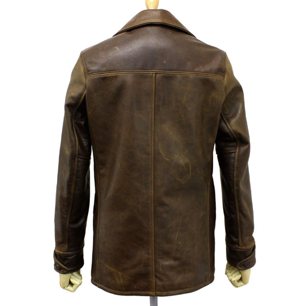 正規取扱店 SCHOTT(ショット) 533US LEATHER CAR COAT(レザーカーコート) BROWN