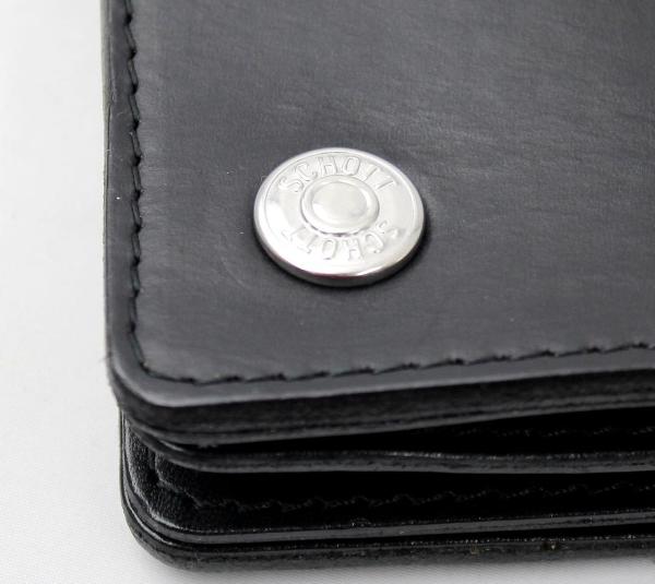 正規取扱SCHOTT(ショット)　PERFECTO WALLET(パーフェクトウォレット)　BLACK ブラック