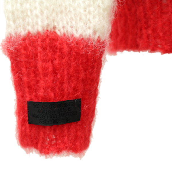 正規取扱店 SEDITIONARIES(セディショナリーズ) Mohair Jumper(モヘアジャンパー・モヘアセーター) レッドxホワイト STM016