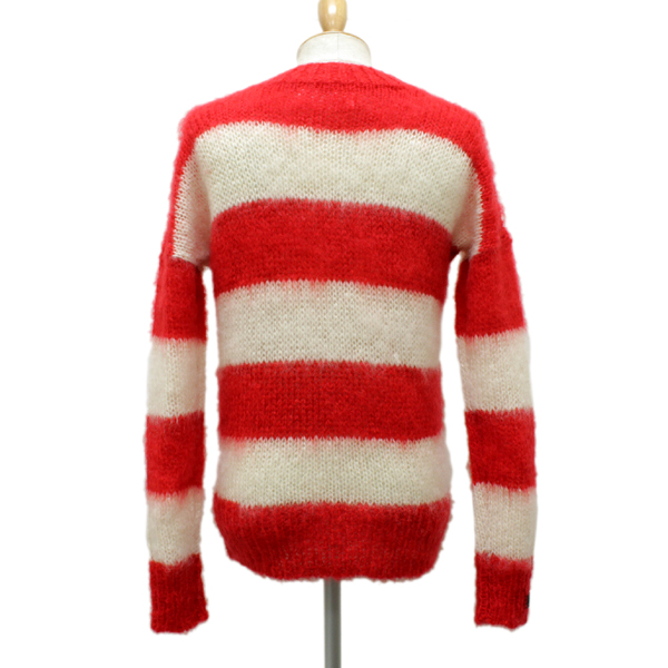 正規取扱店 SEDITIONARIES(セディショナリーズ) Mohair Jumper(モヘアジャンパー・モヘアセーター) レッドxホワイト STM016