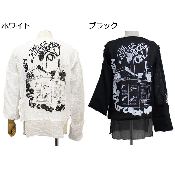 【希少】JIMSINN ジムズイン ガーゼシャツ セディッショナリーズ 正規取扱店 SEDITIONARIES by 666 (セディショナリーズ) STM0017
