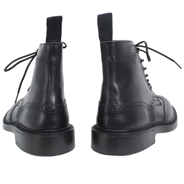 正規取扱店 Tricker's トリッカーズ 2508M COUNTRY BROGUE(カントリーブローグ) ダブルレザーソール ブラックボックスカーフ TK009