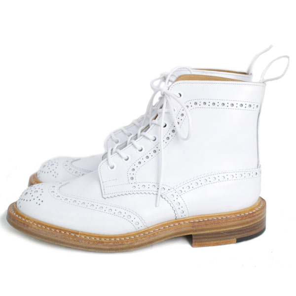 正規取扱店 Tricker's トリッカーズ 2508M COUNTRY BROGUE(カントリーブローグ) ダブルレザーソール ホワイトアニリンカーフ TK012