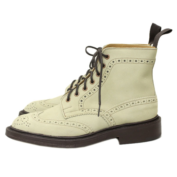 正規取扱店 Tricker's トリッカーズ 2508M COUNTRY BROGUE(カントリーブローグ) ダブルレザーソール オートミールレペロスエード TK014