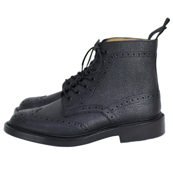 正規取扱店 Tricker's トリッカーズ 2508M COUNTRY BROGUE(カントリーブローグ) ダブルレザーソール ブラックスコッチグレイン TK015