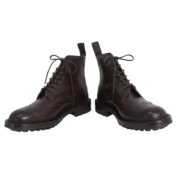 正規取扱店 Tricker's トリッカーズ 2508M COUNTRY BROGUE(カントリーブローグ) コマンドソール バーガンディーバーニッシュ TK021