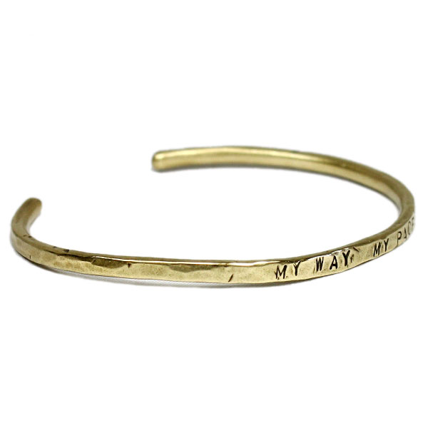VASSER(バッサー)My Way My Pace Brass Bangle(マイウェイマイペースブラスバングル)