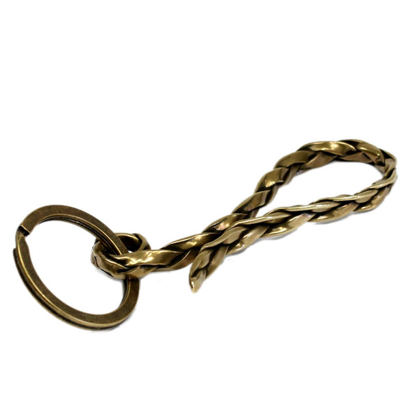 VASSER(バッサー)Vintage Woven Key Chain Brass(ビンテージウーブンキーチェーンブラス)