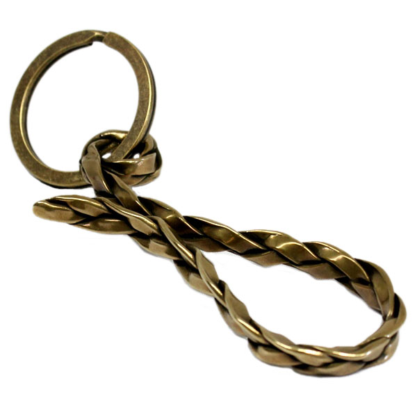 VASSER(バッサー)Vintage Woven Key Chain Brass(ビンテージウーブンキーチェーンブラス)