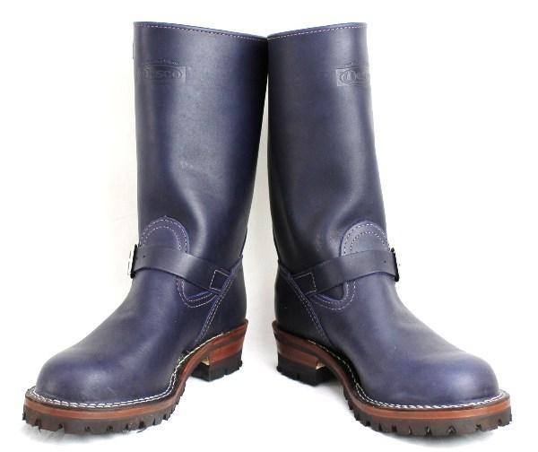 Wescoウエスコ　正規ディーラー Boss ボス Navy ネイビー,11height,#100 sole,Brown ink,Nickle Buckle BS60