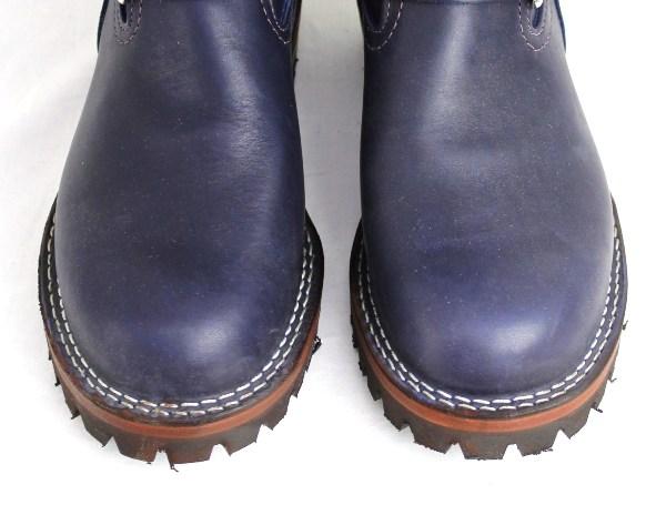 Wescoウエスコ　正規ディーラー Boss ボス Navy ネイビー,11height,#100 sole,Brown ink,Nickle Buckle BS60