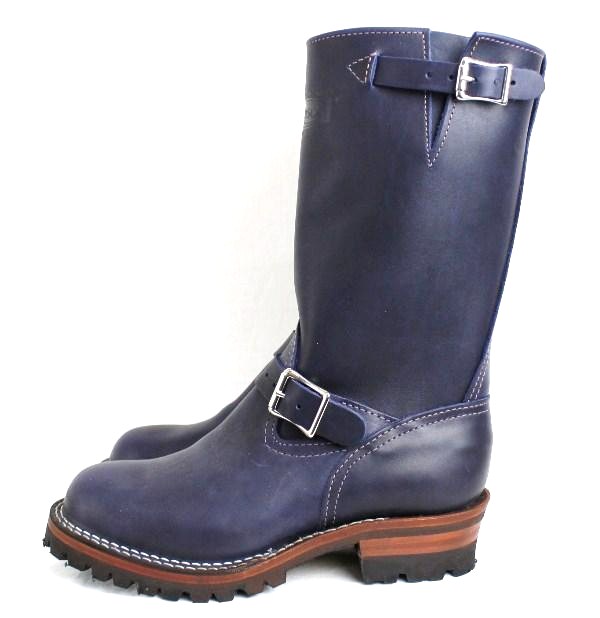 Wescoウエスコ　正規ディーラー Boss ボス Navy ネイビー,11height,#100 sole,Brown ink,Nickle Buckle BS60