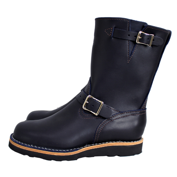 Wescoウエスコ　正規ディーラー Boss ボス Navy ネイビー, 9height, #4014sole, Nickle Buckle BS64