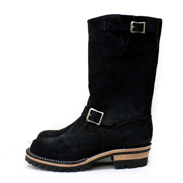 Wescoウエスコ 正規ディーラー Boss ボス Black Roughout,11height,#100sole,Nickel Bucles BS72