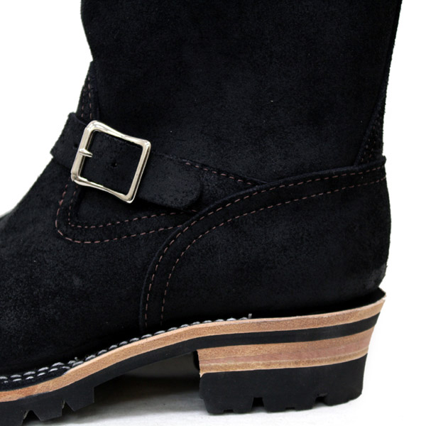Wescoウエスコ 正規ディーラー Boss ボス Black Roughout,11height,#100sole,Nickel Bucles BS72
