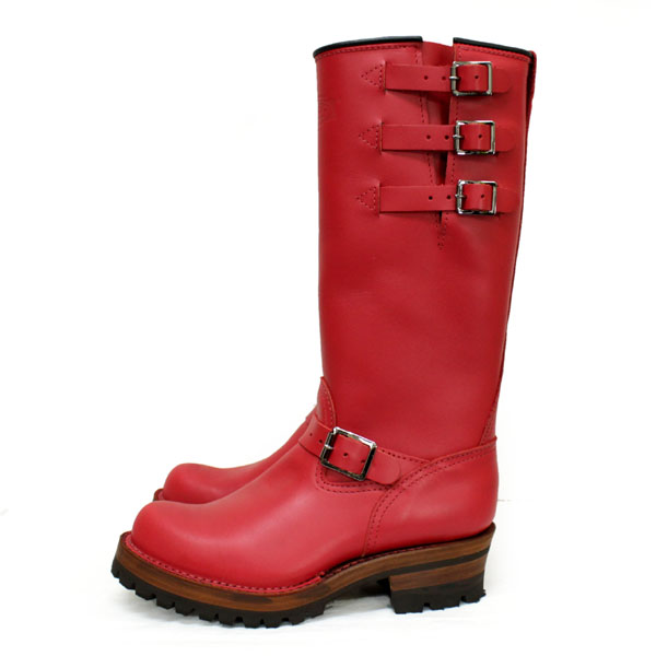 Wescoウエスコ 正規ディーラー Boss ボス Red Leather,14height,#100Fsole,Black Bucles BS74