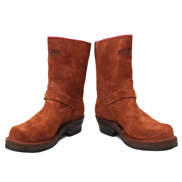 Wescoウエスコ 正規ディーラー Bossボス Redwood Roughout,9height,#430sole,Double Midsole,2Top Straps,Brass Roller Buckles BS78