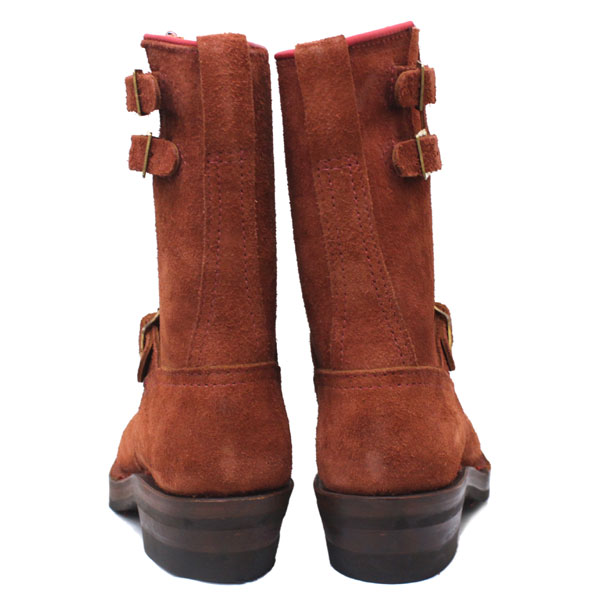 Wescoウエスコ 正規ディーラー Bossボス Redwood Roughout,9height,#430sole,Double Midsole,2Top Straps,Brass Roller Buckles BS78