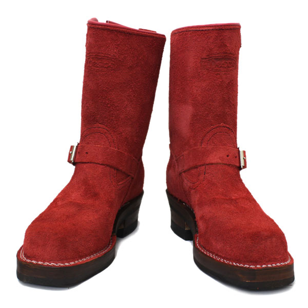 Wescoウエスコ 正規ディーラー Bossボス Red Roughout,9height,#430sole,Double Midsole,Nickel Roller Buckles BS80