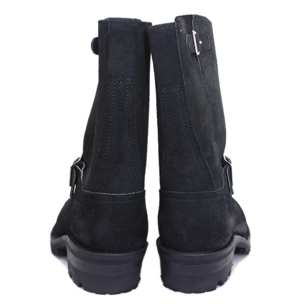 Wescoウエスコ 正規ディーラー Boss ボス Black Roughout黒裏革,9height,#100 sole,ALLBlack Stitching,エンジニアブーツ BS81