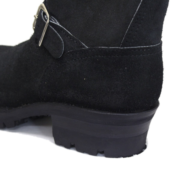 Wescoウエスコ 正規ディーラー Boss ボス Black Roughout黒裏革,9height,#100 sole,ALLBlack Stitching,エンジニアブーツ BS81