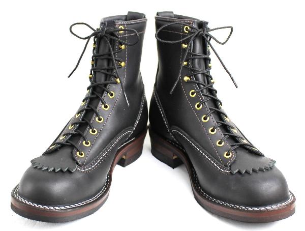 正規ディーラー Wescoウエスコ Jobmasterジョブマスター Black ブラック, Lace to Toe, 8height,#430sole Black Shoelace JM31