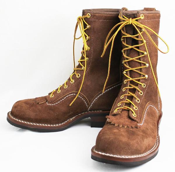 正規ディーラー Wescoウエスコ Jobmasterジョブマスター Brown RoughOutブラウンラフアウト,Semi Lace to Toe, 10height,#430sole JM32