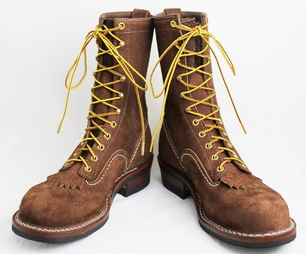 正規ディーラー Wescoウエスコ Jobmasterジョブマスター Brown RoughOutブラウンラフアウト,Semi Lace to Toe, 10height,#430sole JM32