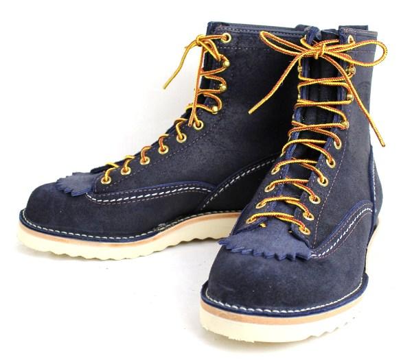 正規ディーラー Wescoウエスコ Jobmasterジョブマスター Navy ネイビー, Semi Lace to Toe, 8height,#100sole JM37