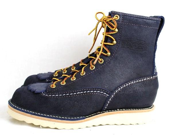 正規ディーラー Wescoウエスコ Jobmasterジョブマスター Navy Rough Out ネイビーラフアウト, Lace to Toe, 8height,#1010sole JM38